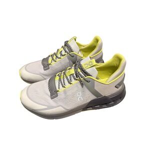 On Cloudnova Flux Mens 9‎ Glacier Zest Grey Lime Running Shoes 3MD10261099 New